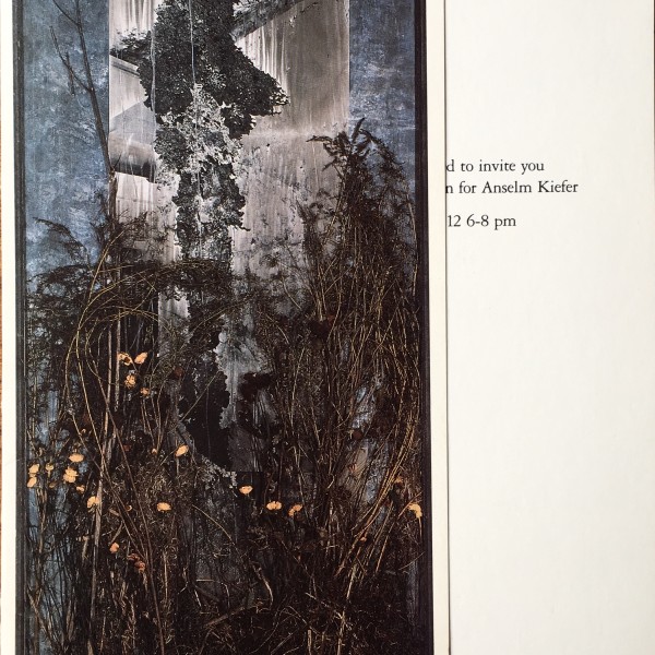 (Anselm Kiefer). Anselm Kiefer. Marian Goodman Gallery, New York, May ...