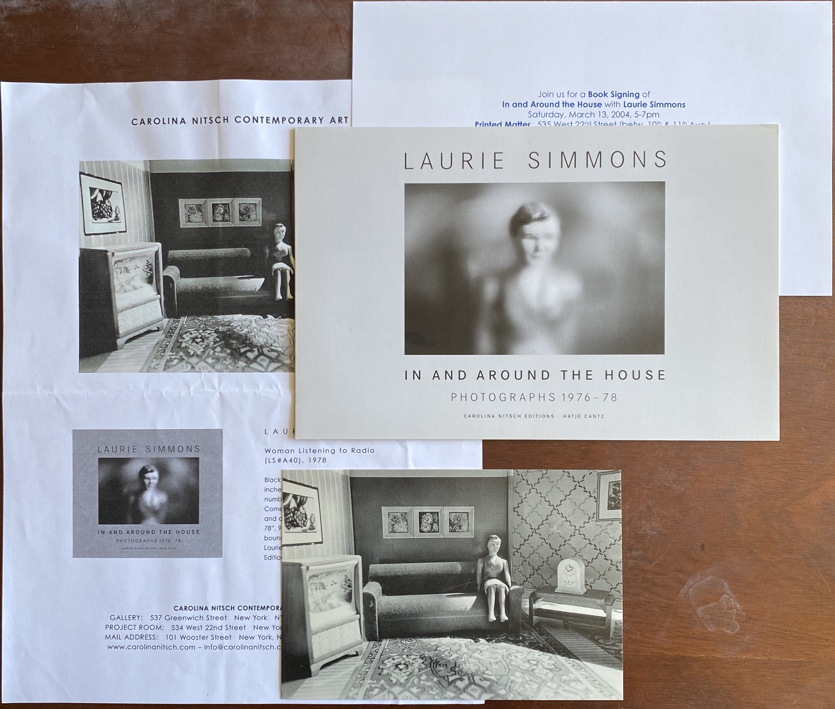 Laurie Simmons. In and Around the House. Photographs 1976-1978. New York:  Carolina Nitsch Editions, [2004]