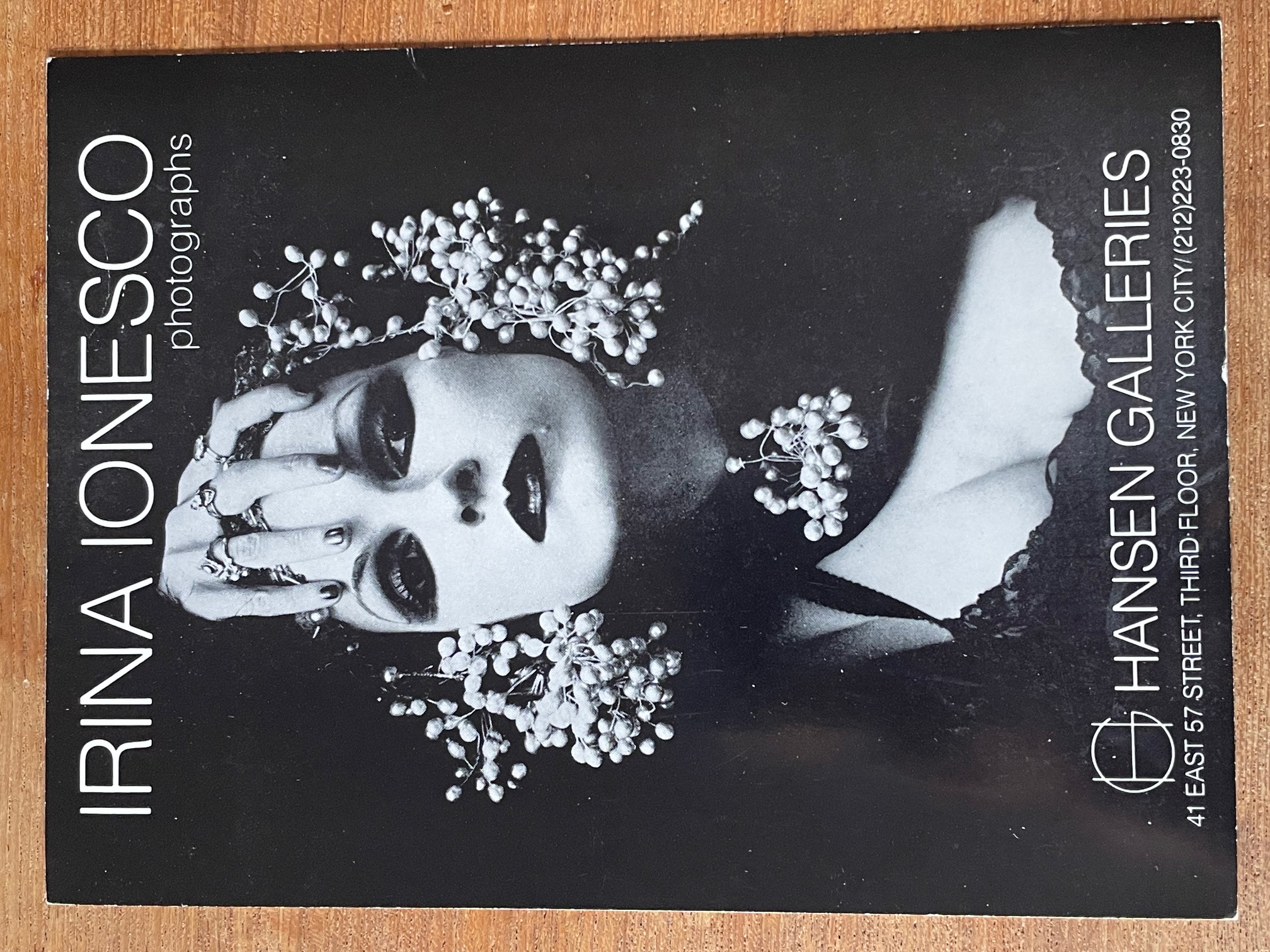 アート・デザイン・音楽 ELOGE DE LA ROUILLE IRINA IONESCO Irina Ionesco. Photographs. Hansen Galleries, New York, April 7